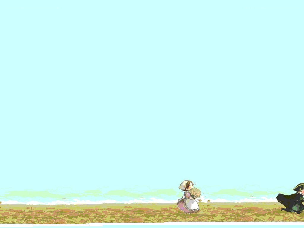 children walking in a field