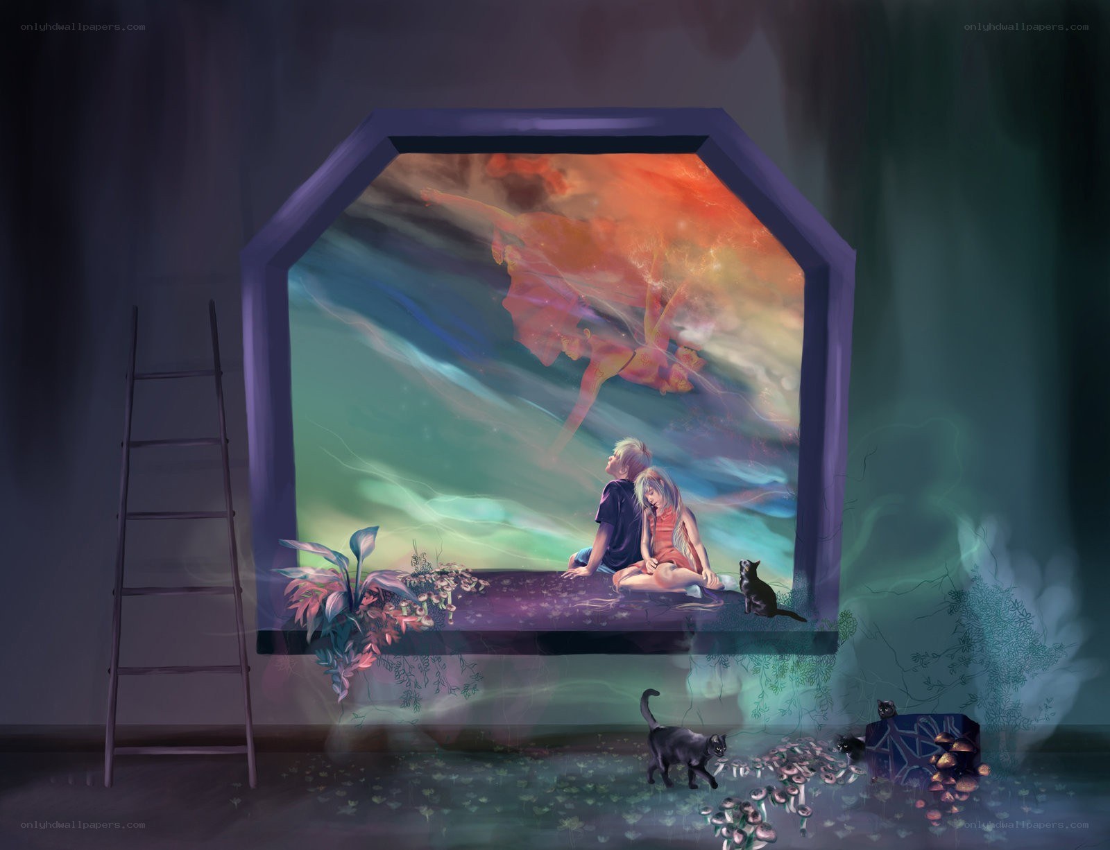 children watching a dream