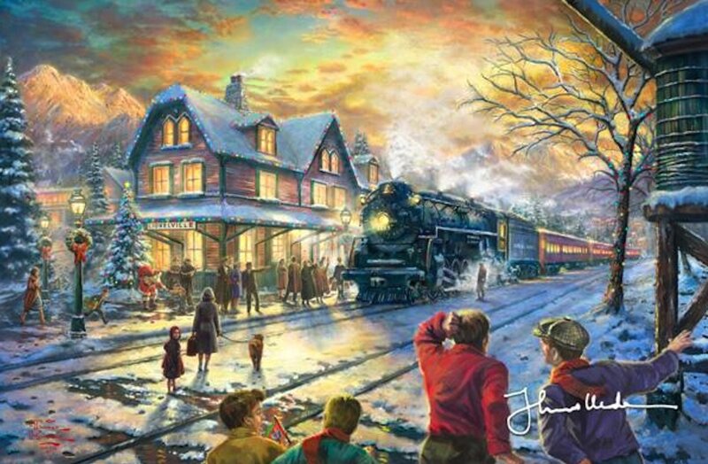 Children Watching Train