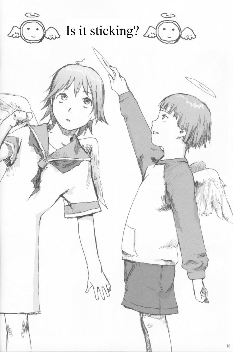 children with angel wings
