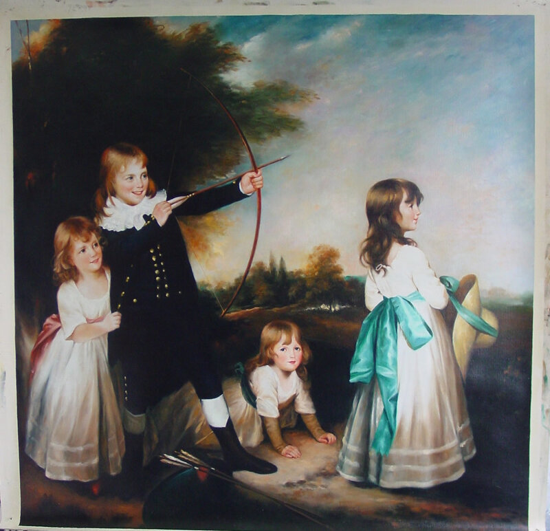 Children with bow and arrows