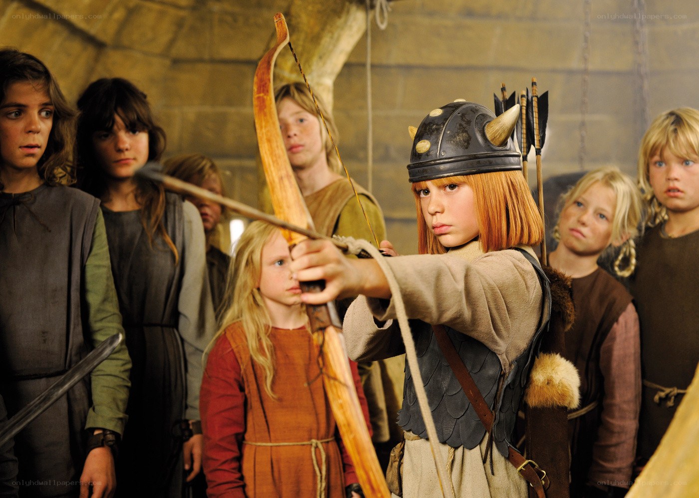 Children with bows and arrows