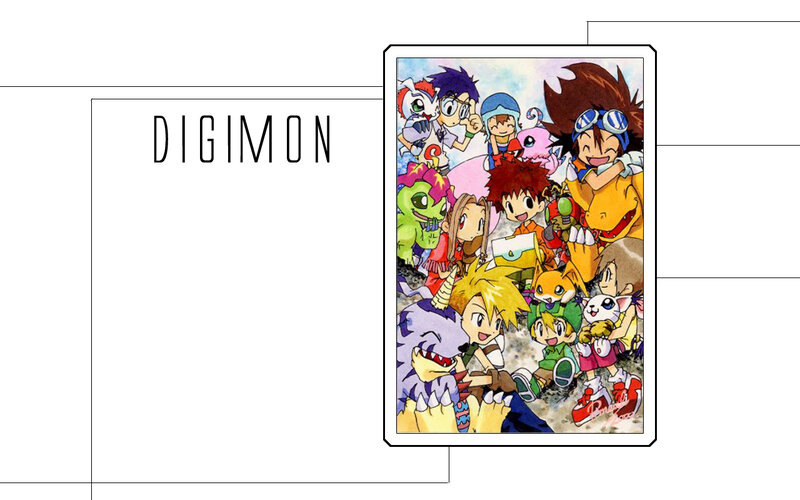 Children with Digimon Creatures