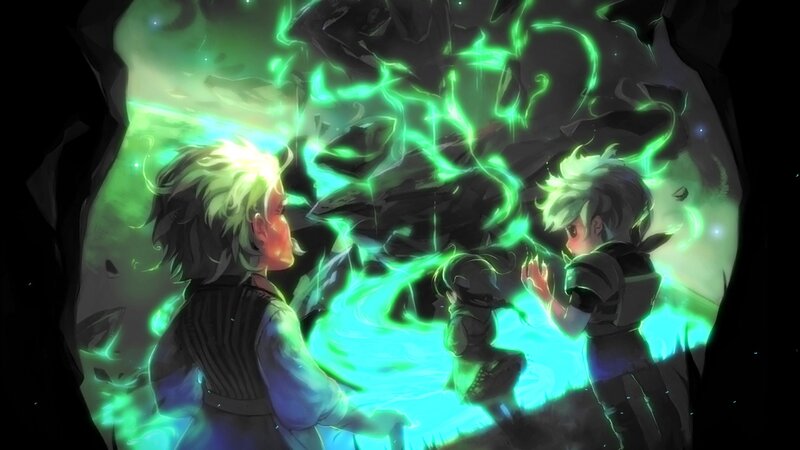 children with green energy