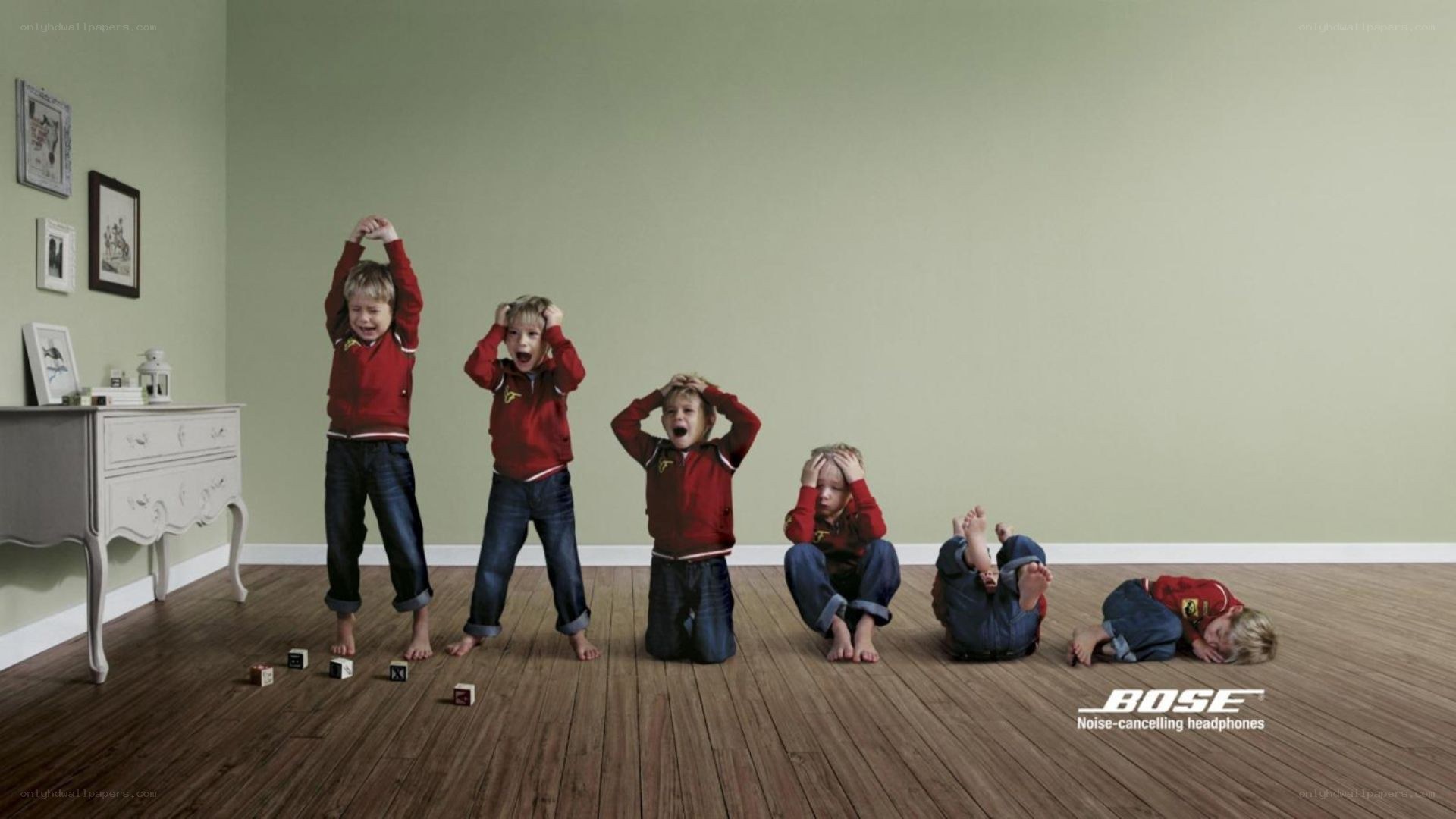 children with headphones