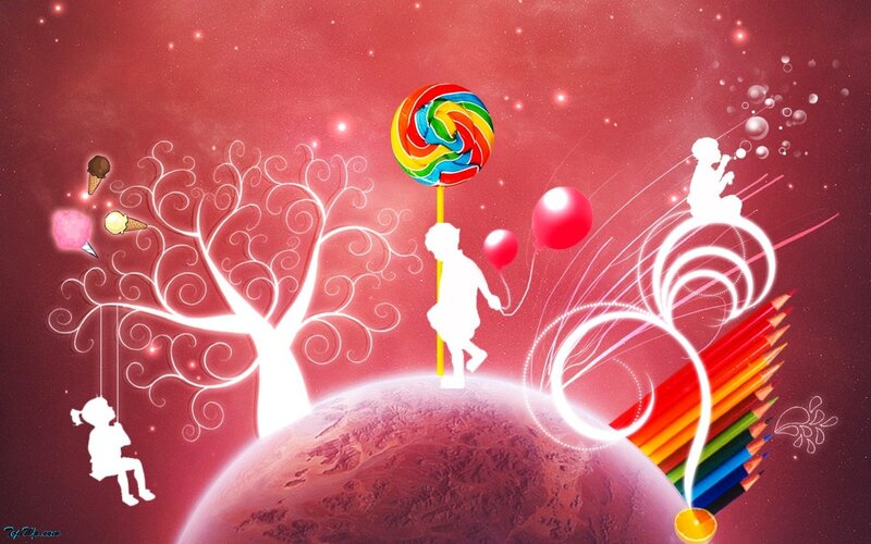 Children with Lollipops