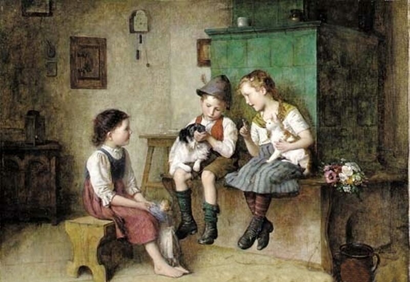 Children with Pets