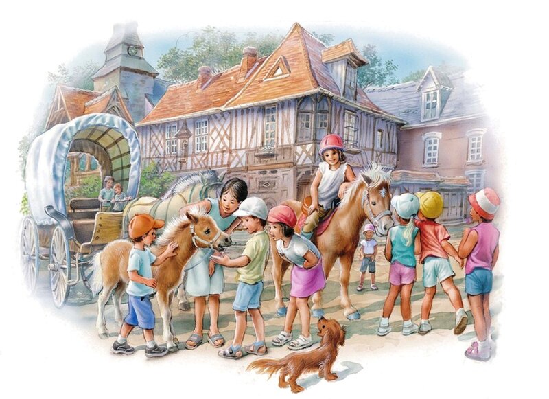 Children with Ponies