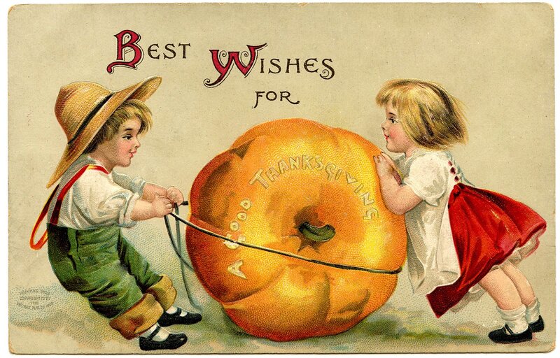 Children with Pumpkin