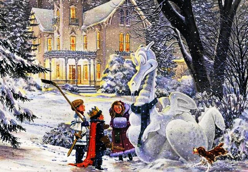 Children with Snow Dragon