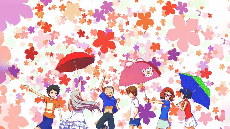 Children with Umbrellas — White
