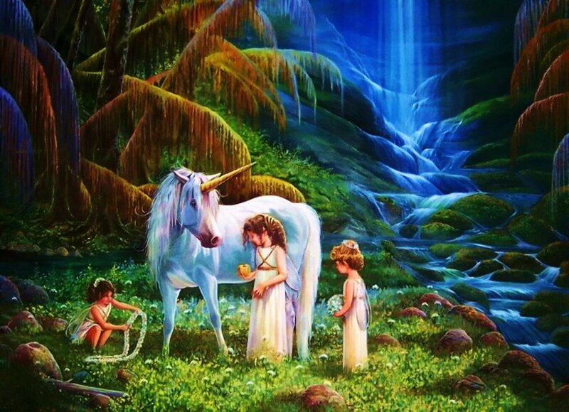Children with Unicorn