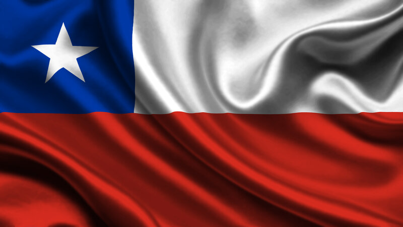 Chilean Flag Waving — Blue