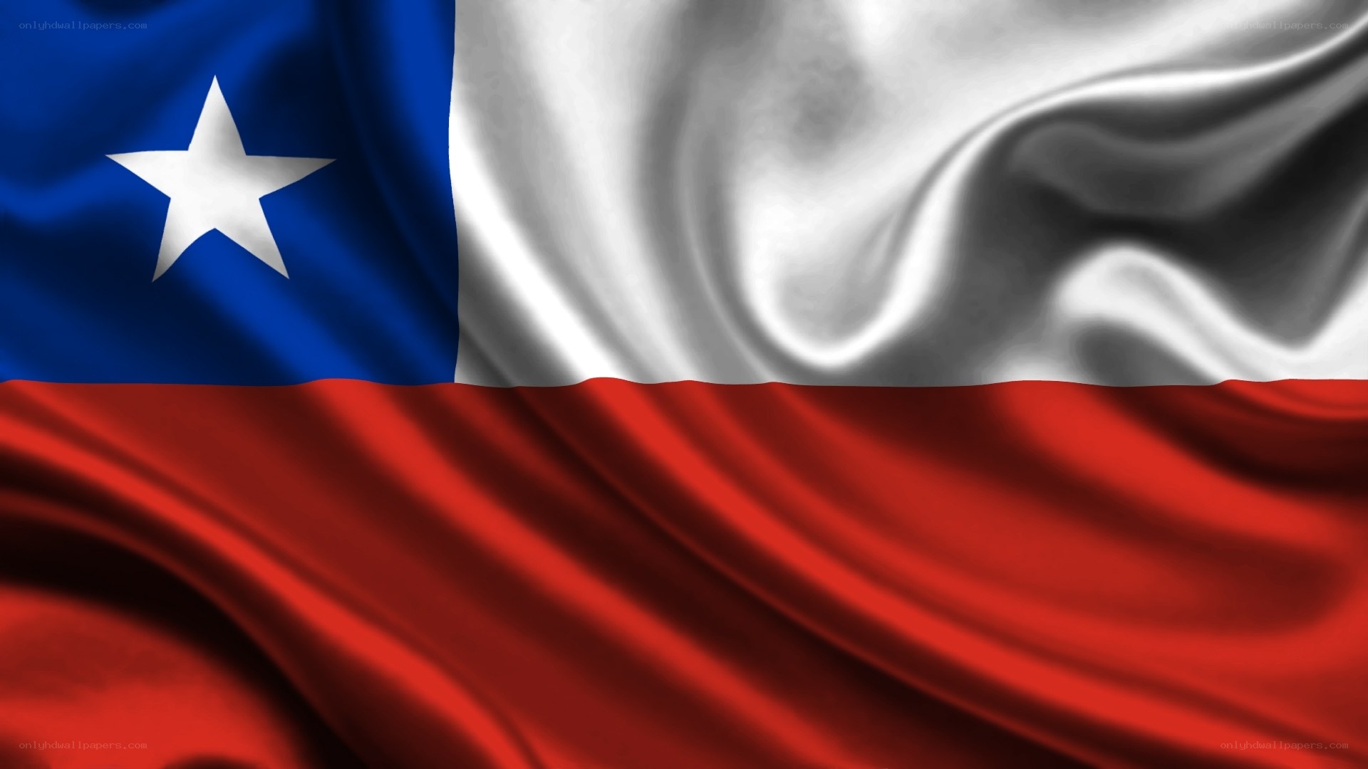 Chilean flag waving