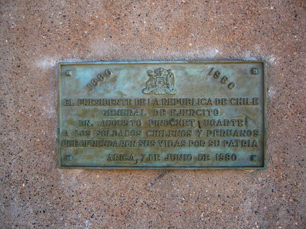 Chilean memorial plaque