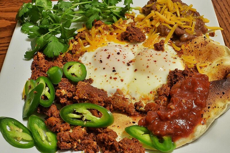Chili Cheese Breakfast Plate