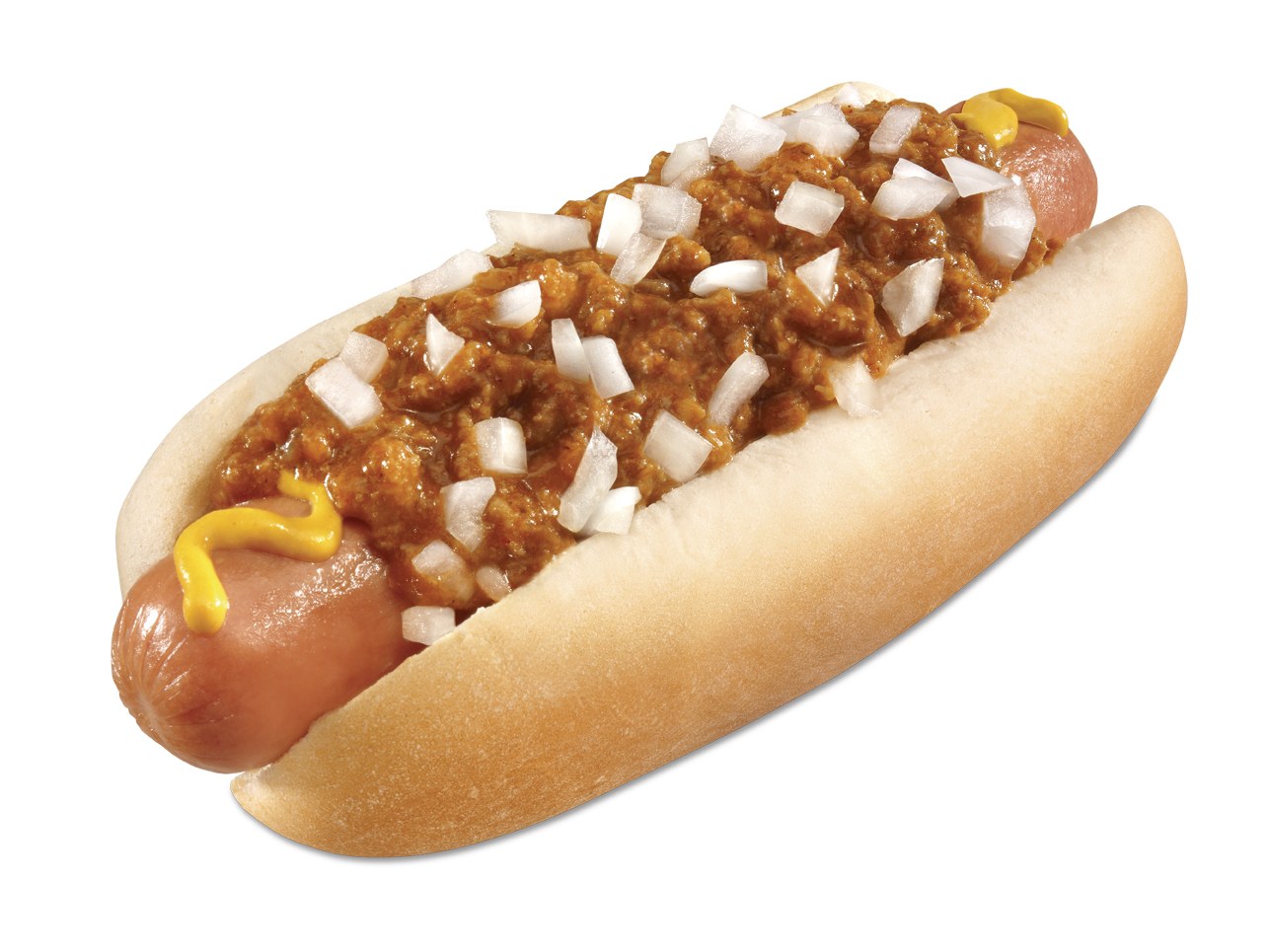 chili dog with onions