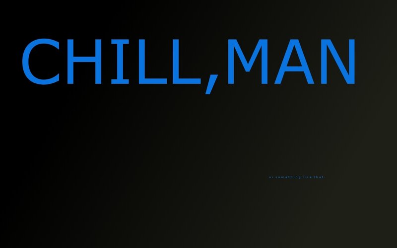 chill man text image