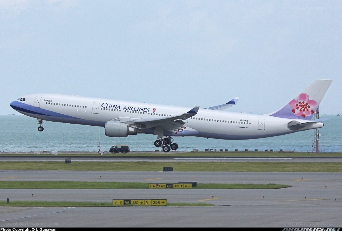 China Airlines Airbus A330 taking off