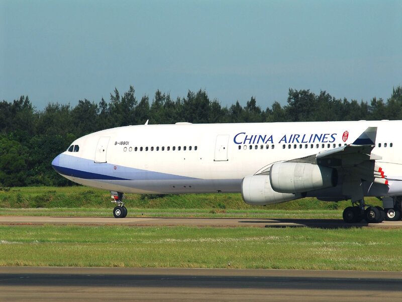 China Airlines aircraft on runway