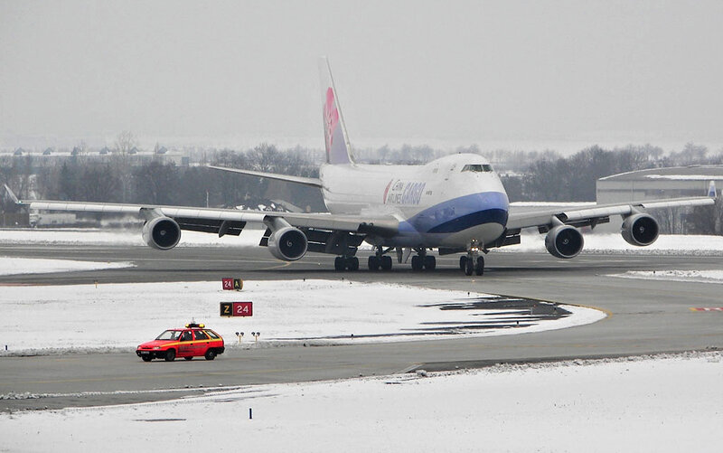 China Airlines Cargo Plane — White, Cold