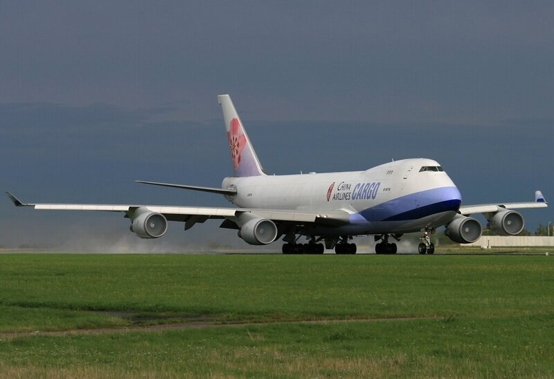 China Airlines Cargo Plane — White