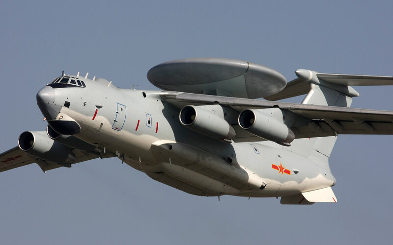 Chinese AWACS aircraft in flight