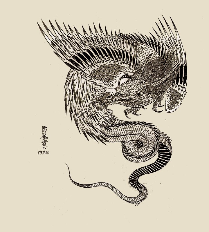 Chinese dragon illustration
