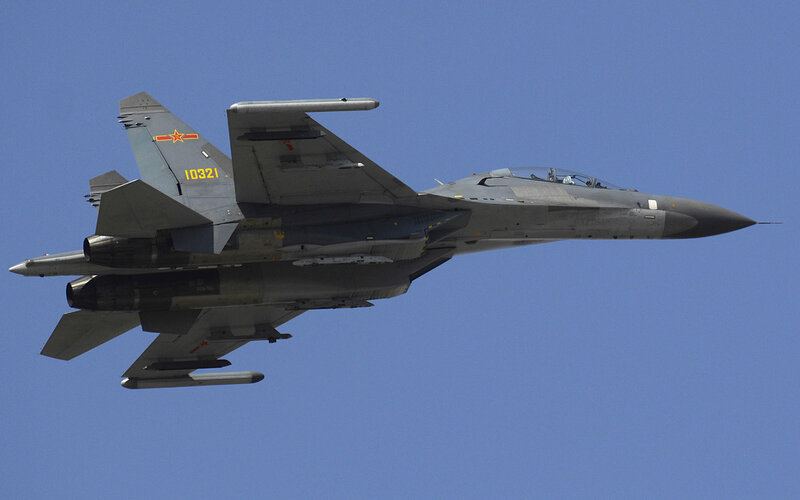 Chinese Fighter Jet — Gray, Clear