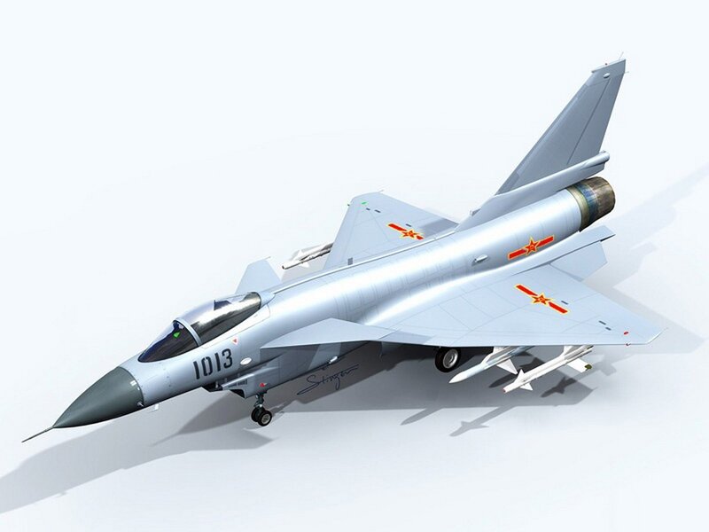 Chinese fighter jet model