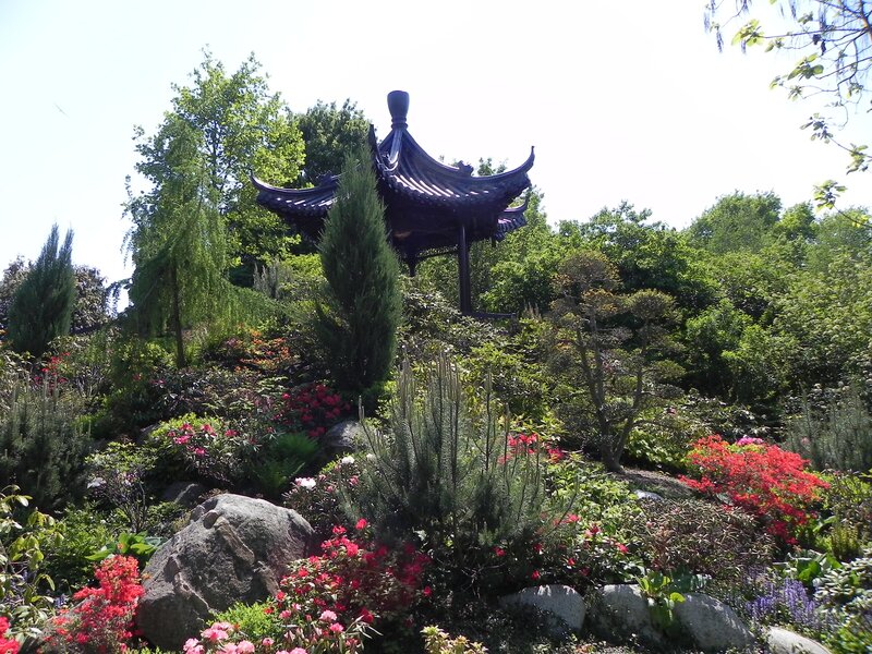 Chinese garden pavilion