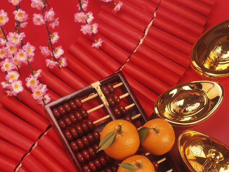 Chinese New Year celebration items