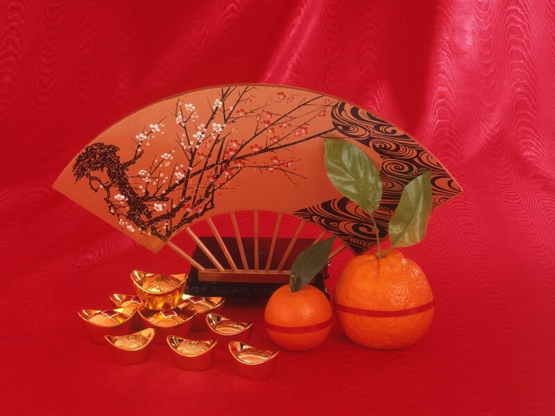Chinese New Year Decorations — Red, Festive