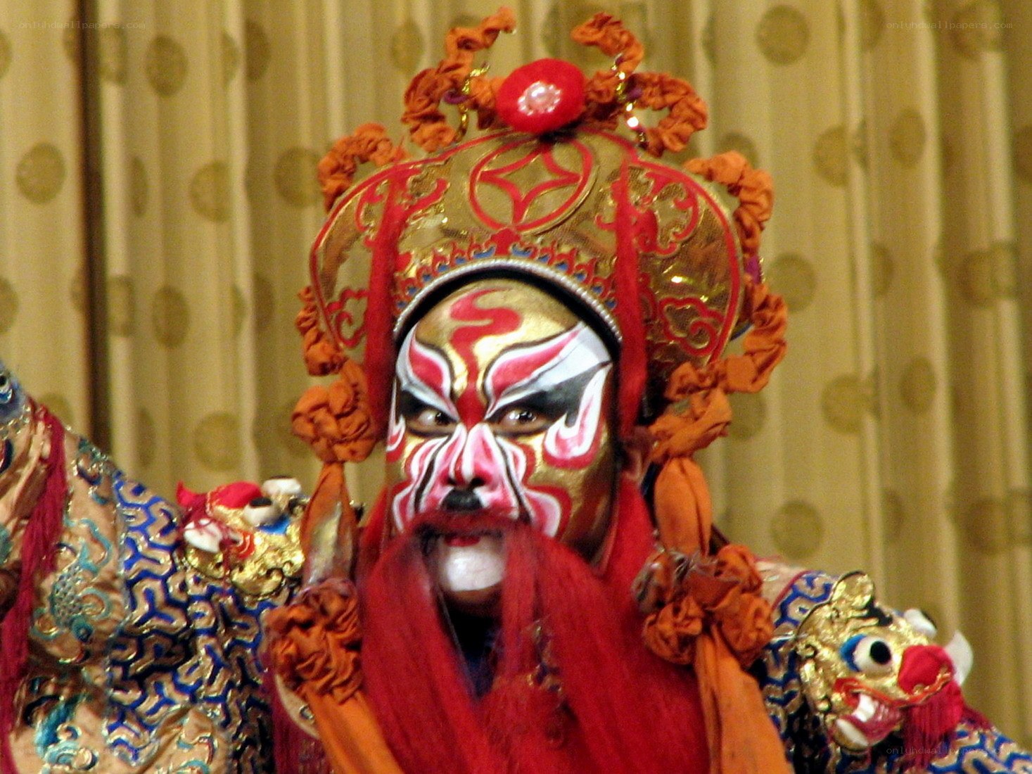 Chinese opera performer in costume