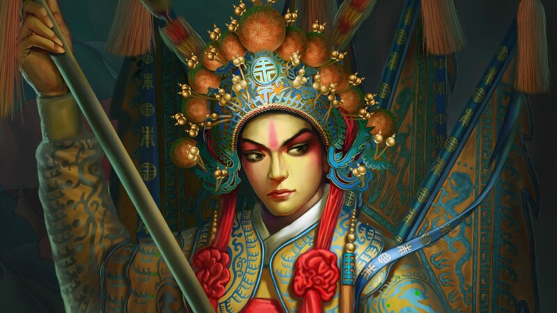 Chinese opera performer portrait