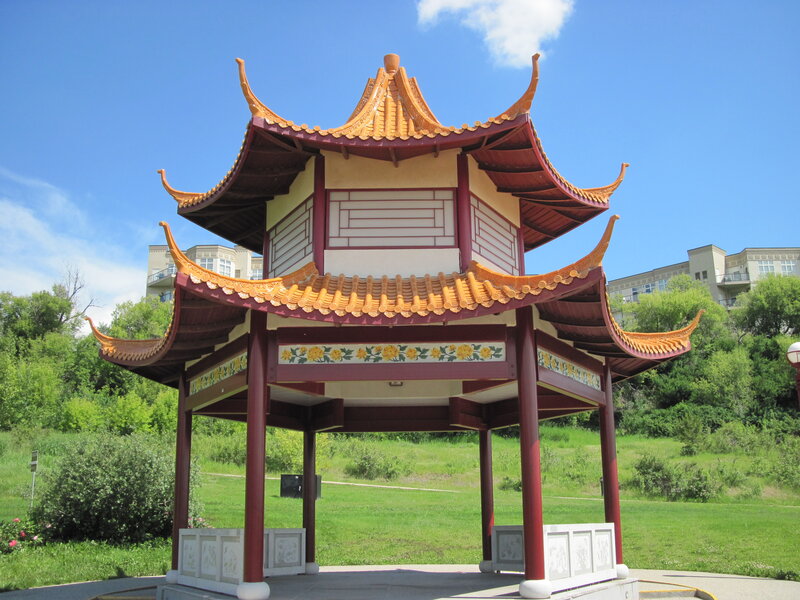 Chinese-style Pagoda — Blue