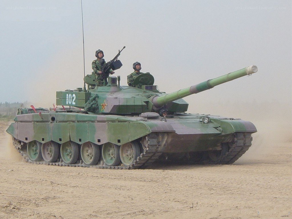 Chinese tank in training exercise