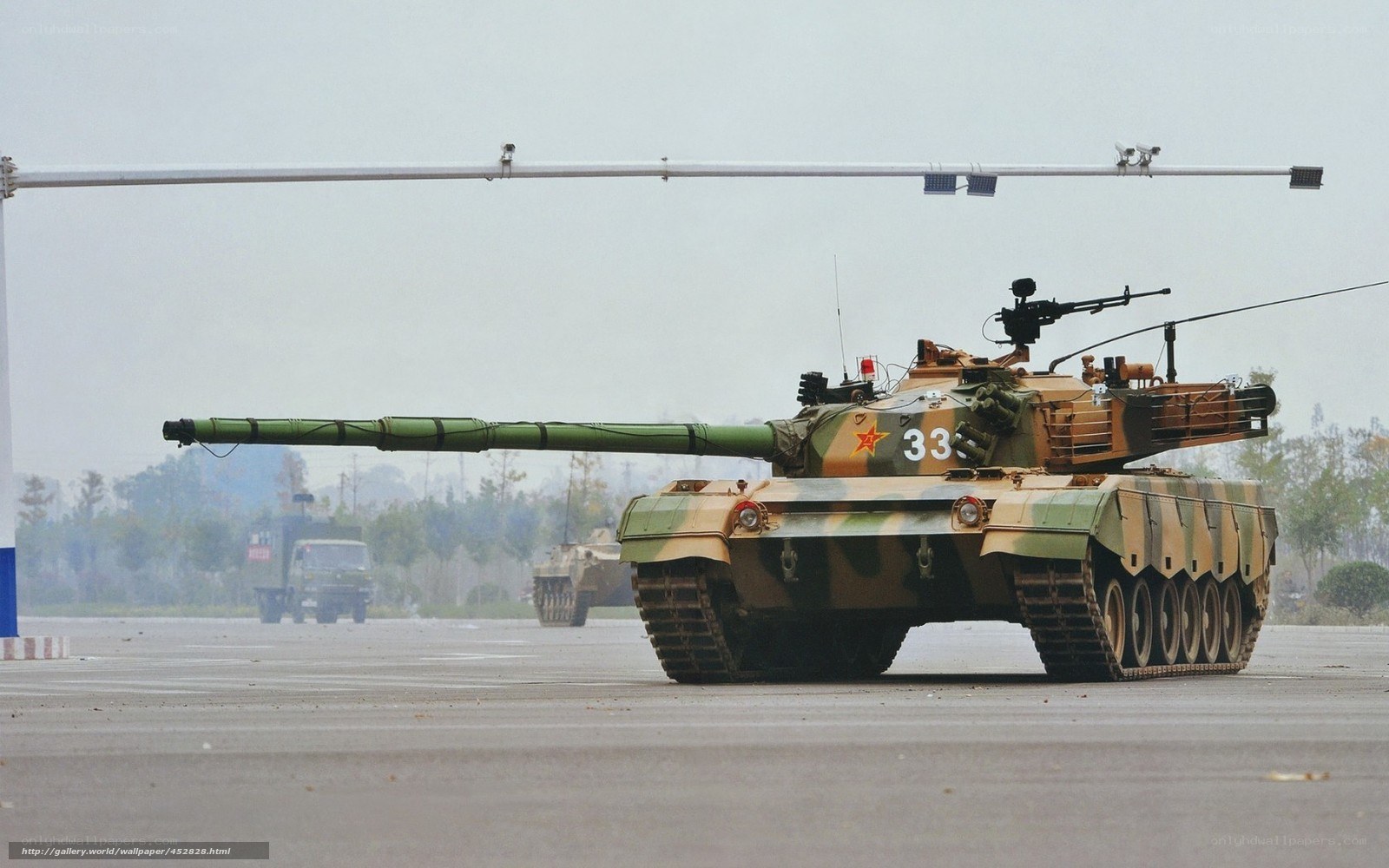 Chinese tank on display