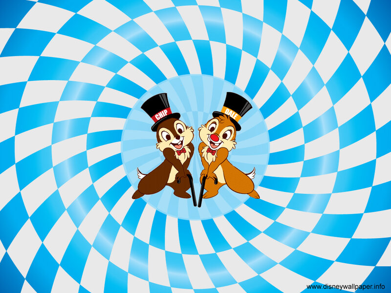Chip and Dale in Top Hats