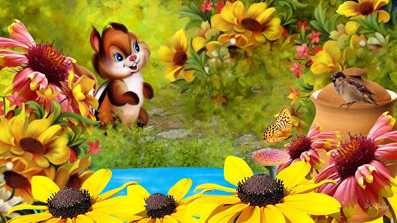Chipmunk in Garden