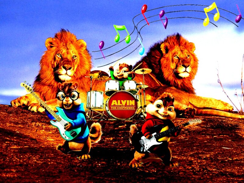 Chipmunks Band on Rock