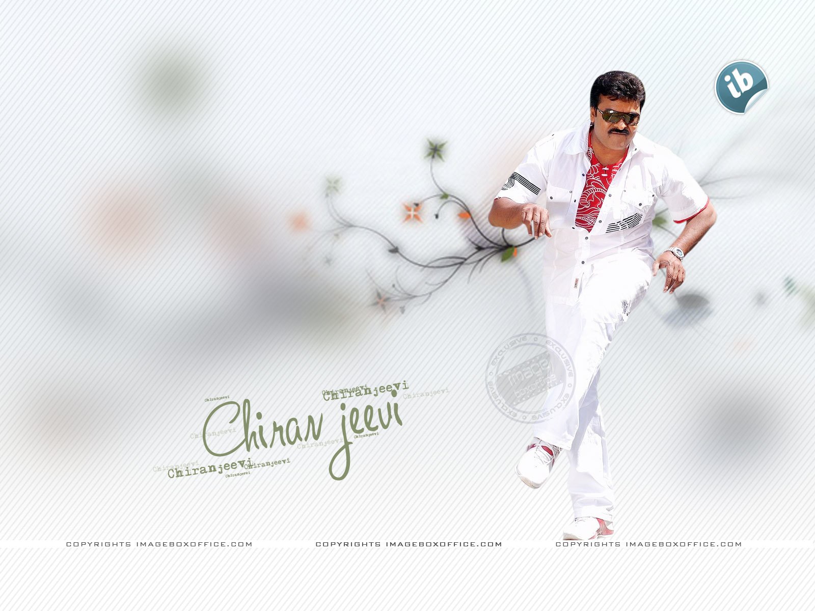 Chiranjeevi in white outfit