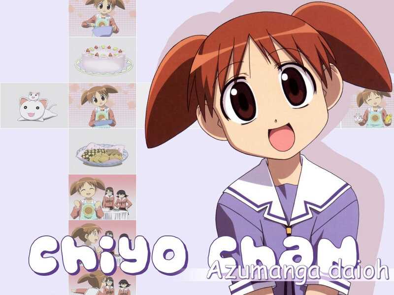 Chiyo-chan character collage