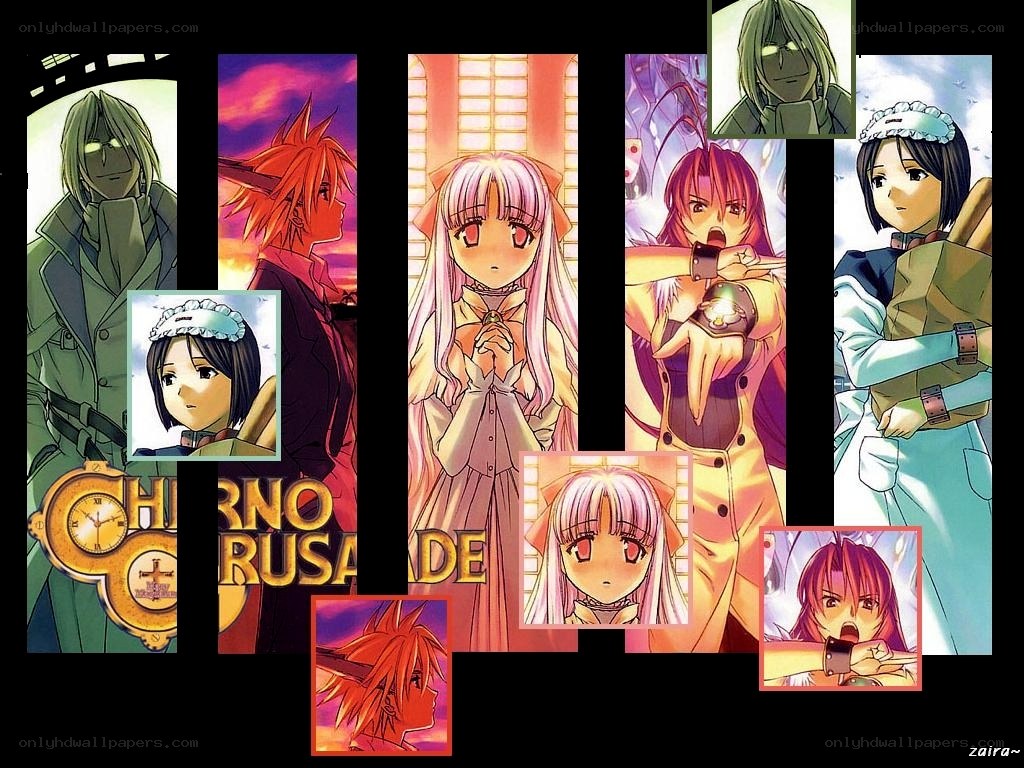 Chobits anime character collage