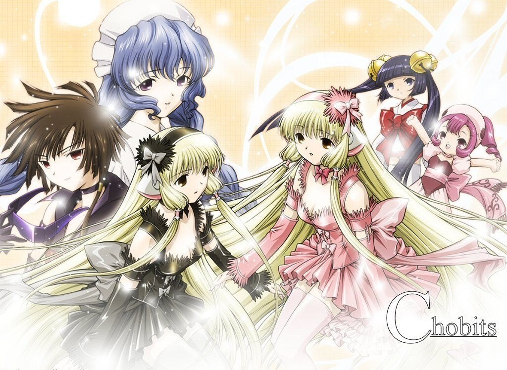 Chobits anime character group