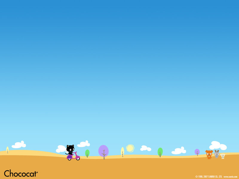 Chococat on a scooter