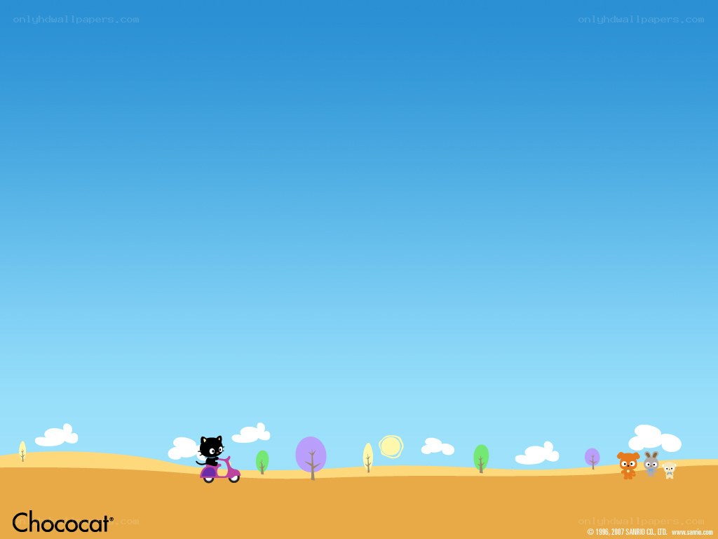 Chococat on a scooter