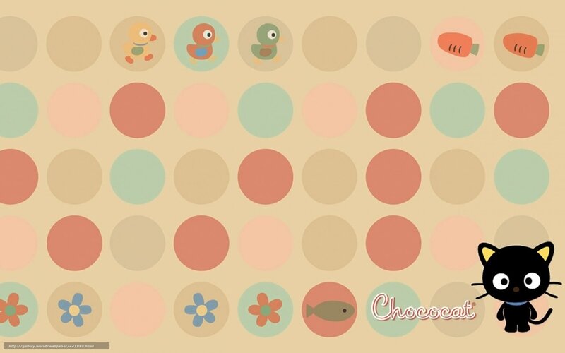 Chococat pattern wallpaper