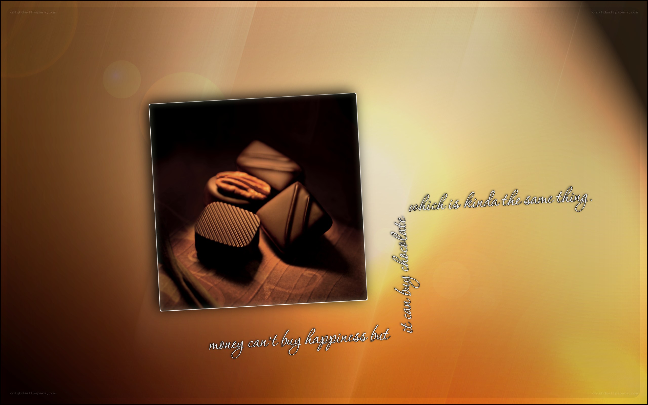 chocolate and a quote