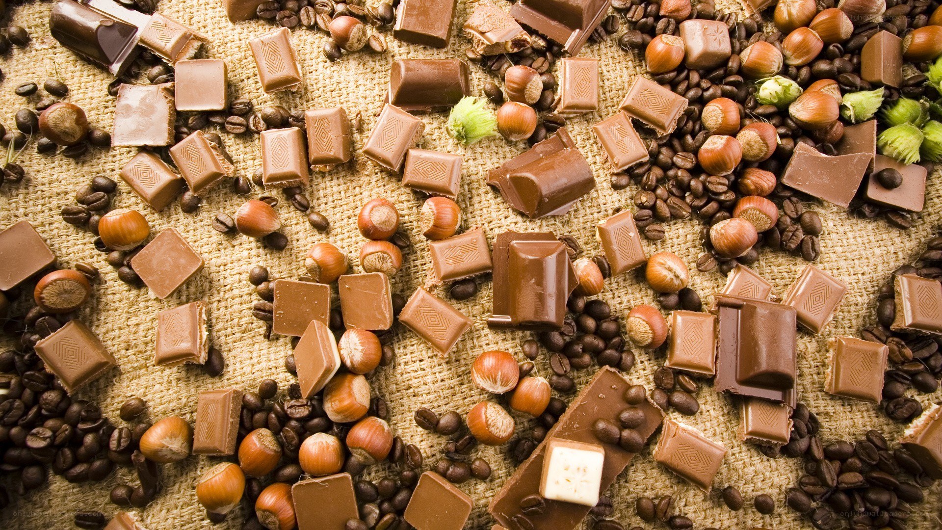 chocolate and coffee beans